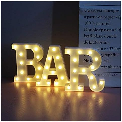 Vimlits BAR - Illuminated Marquee Bar Sign - Lighted LED Marquee Word Sign - Pre-Lit Pub Bar Sign Light Battery Operated