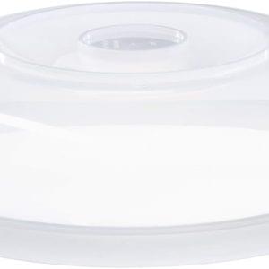 GastroMax Clear Microwave Cover for Food 25cm Wide w/ Air Vent – BPA Free Plastic Food Safe Microwave Oven Plate Cover – Dishwasher Safe Microwave Food Cover Max 100 Degrees Celsius Heat Resistance