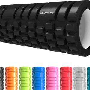 KG Physio Foam Roller for Back, Legs & Arms – Ultra-Lightweight Foam Rollers for Muscles, 3 Massage Intensities, Essential to Release Deep Tension, Made from Durable EVA, 13″ x 5″ Long