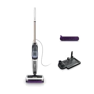 Shark SteamPickUp 3-in-1 Steam Mop for Hard Floors, Chemical-Free Cleaning, Cleans & Separates Wet & Dry Debris, 420ml Capacity, Inc. Extra Brush-roll, Storage Dock & Brush-Roll Holder, White SD200UK