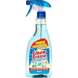 AMK® Elbow Grease Glass Cleaner 500ml Super Shine For Mirrors & Windows Leaves Streak Free Shine Quick Drying